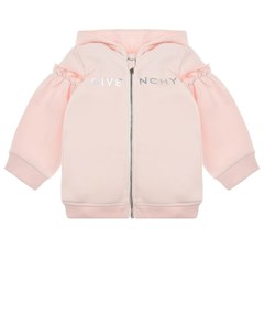 Розовая спортивная куртка с оборками Givenchy
