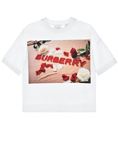 Белая футболка с принтом Confectionery Burberry