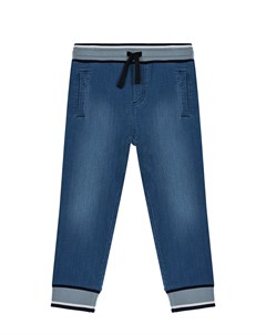 Синие трикотажные джинсы Dolce&gabbana