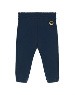 Синие спортивные брюки с логотипом Gucci
