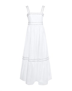 Белое платье с металлическими клепками Twinset