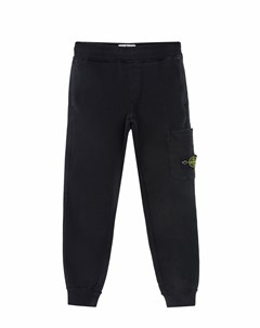 Черные спортивные брюки с карманом карго Stone island