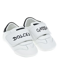 Белые пинетки кроссовки Dolce&gabbana