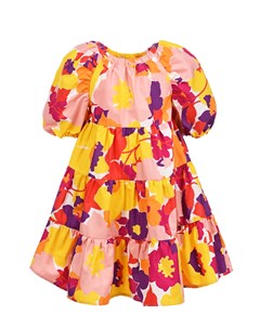 Хлопковое платье с цветочным принтом Il gufo