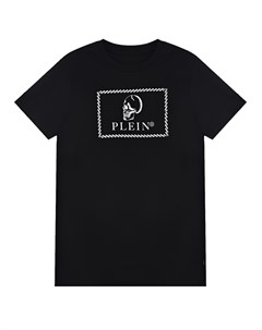 Черная футболка с логотипом Philipp plein