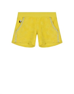 Желтые шорты для девочек Philipp plein