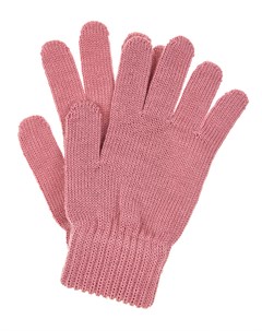 Розовые перчатки из шерсти Catya