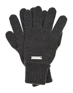Темно серые перчатки из шерсти Il trenino