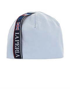 Голубая шапка с логотипом La perla