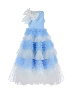 Платье в бело голубую полоску с бантом Sasha kim