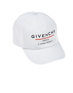 Белая бейсболка с логотипом Givenchy