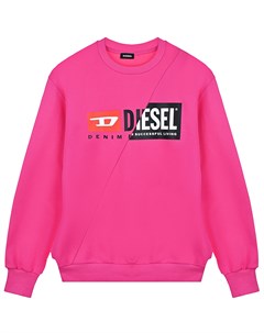 Свитшот цвета фуксии с логотипом Diesel