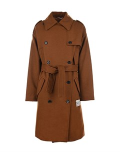 Двубортное пальто с поясом детское No21