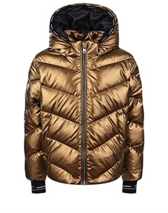 Пуховая золотистая куртка Givenchy