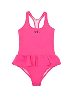 Розовый купальник с лого No21