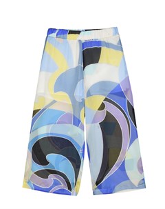 Шелковые брюки с геометрическим принтом Emilio pucci