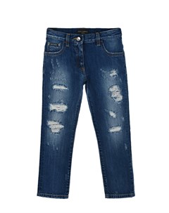Синие джинсы с потертостями Dolce&gabbana