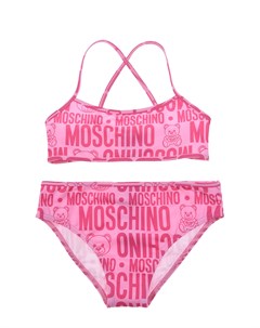 Раздельный купальник с логотипом Moschino