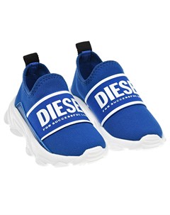 Голубые кроссовки носки Diesel
