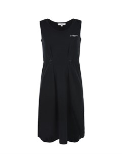 Черное платье с конрастной отделкой на спинке Givenchy