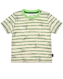 Футболка в зеленую полоску Sanetta kidswear