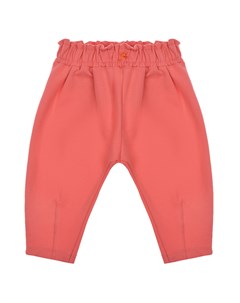 Спортивные брюки кораллового цвета Sanetta kidswear