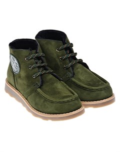 Зеленые ботинки с подкладкой из овчины детские Dolce&gabbana