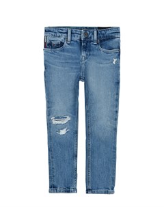 Синие джинсы с разрезами Tommy hilfiger