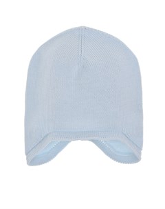 Голубая шапка тонкой вязки Regina