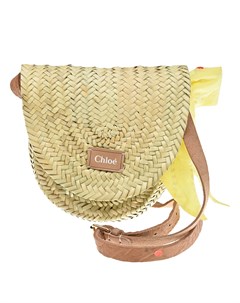 Плетеная соломенная сумка Chloe