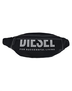 Черная сумка пояс с логотипом Diesel