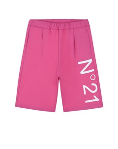 Розовые шорты с логотипом No21