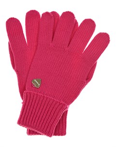 Розовые перчатки из шерсти Il trenino
