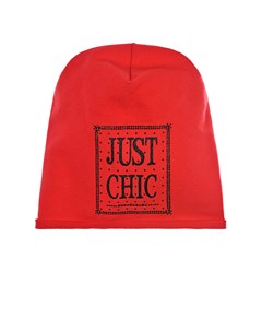 Красная шапка с декором Just Chick Catya