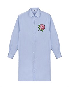 Платье рубашка с вышивкой роза Msgm