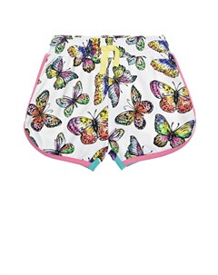 Хлопковые шорты с принтом бабочки Stella mccartney