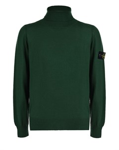 Зеленая водолазка из шерсти Stone island