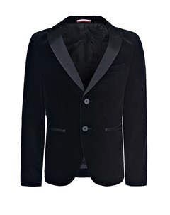 Черный бархатный пиджак Tommy hilfiger