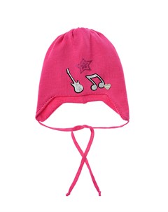 Розовая шапка с серебристым декором детская Il trenino