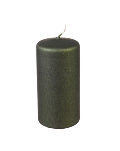 Свеча классическая 12 см металлик оливковый Adpal
