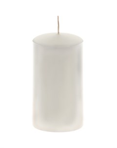 Декоративная свеча Velours белая 8х15 см Wenzel