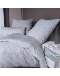 Комплект постельного белья 1 5 спальный Messina Milano голубой Janine