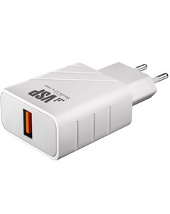 Сетевое зарядное устройство BoraSCO USB Quick Charge 3 0 37260 белый Vespa