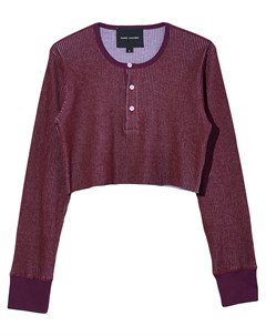 Укороченный топ Henley в рубчик Marc jacobs