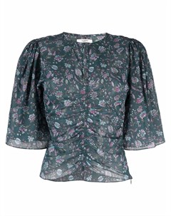 Присборенная блузка с цветочным принтом Isabel marant etoile