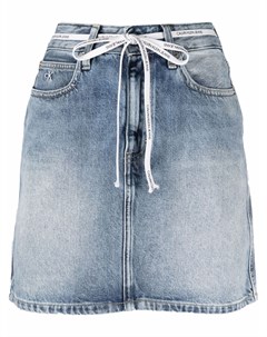 Джинсовая юбка мини с кулиской Calvin klein jeans