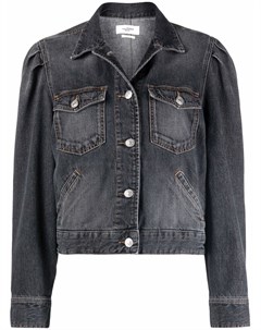 Укороченная джинсовая куртка с эффектом потертости Isabel marant etoile
