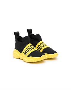 Слипоны с логотипом Moschino kids