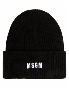 Шапка бини с вышитым логотипом Msgm