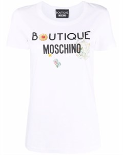 Футболка с логотипом Boutique moschino